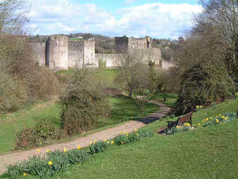 Photograph of the Castle and Dell from the Children's Play Area